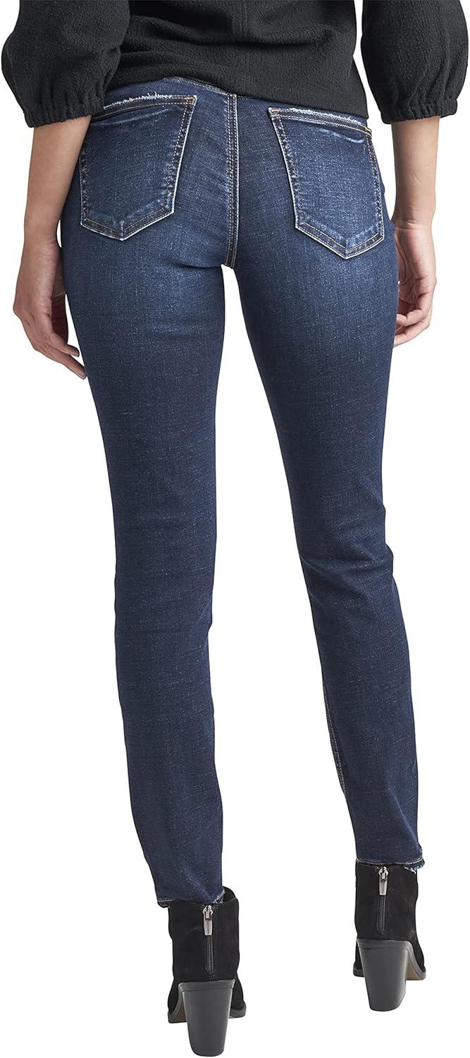 image:imageSilver Jeans Co Womens Suki Mid Rise Curvy Fit Skinny JeansDark Wash Ecf433