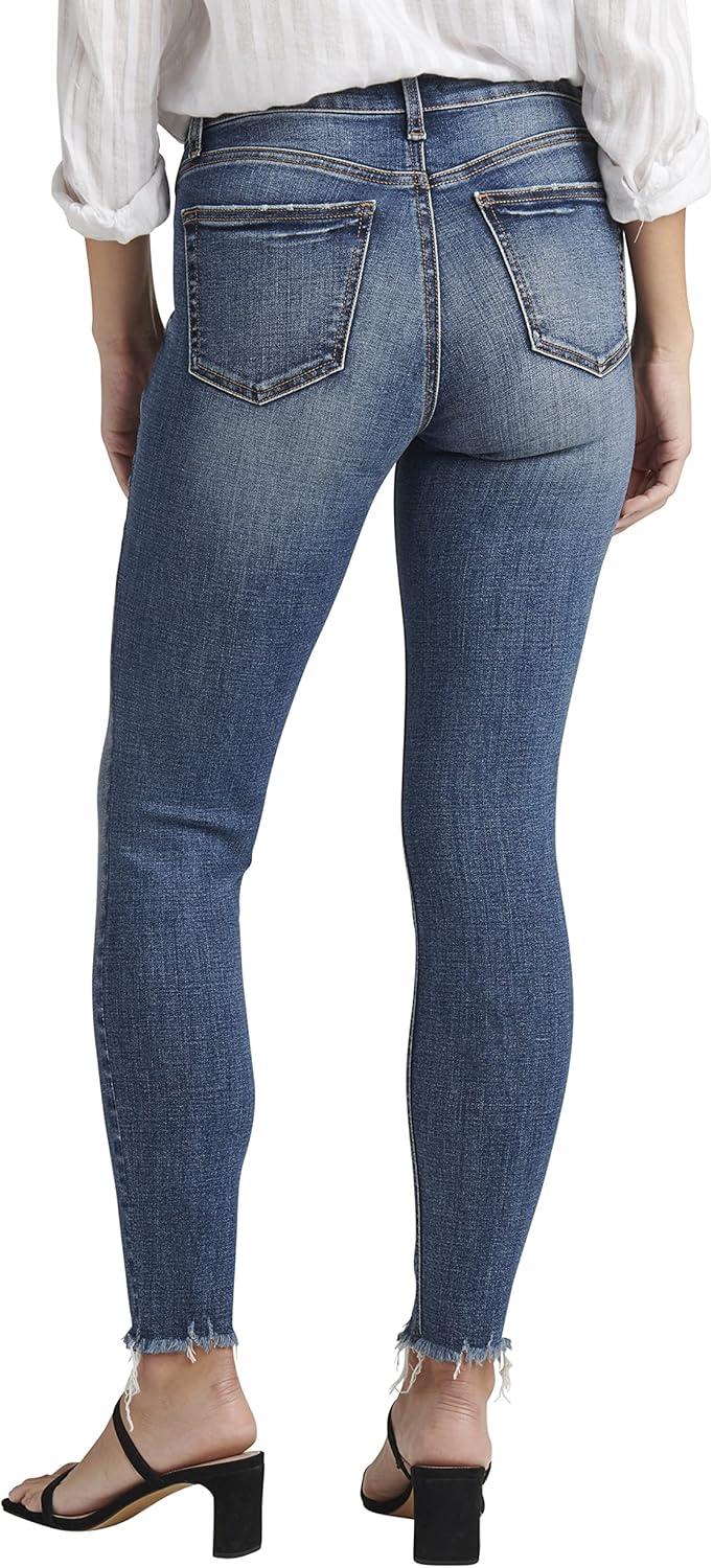 image:imageSilver Jeans Co Womens Suki Mid Rise Curvy Fit Skinny JeansMed Wash Ecf328