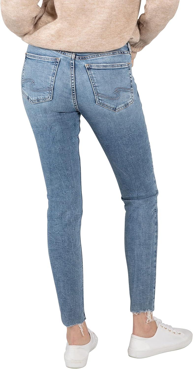 image:imageSilver Jeans Co Womens Suki Mid Rise Curvy Fit Skinny JeansMedium Eco Wash