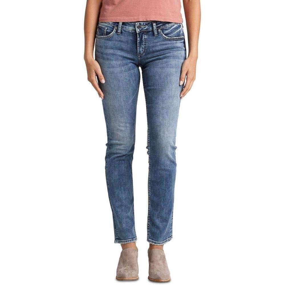 image:imageSilver Jeans Co Womens Suki Mid Rise Curvy Fit Skinny JeansMediumlight Indigo Wash