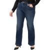 image:imageSilver Jeans Co Womens Plus Size Avery High Rise Curvy Fit Trouser Leg Jeans  LegacyIndigo