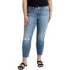 image:imageSilver Jeans Co Womens Plus Size Most Wanted Mid Rise Straight Crop Jeans