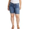 image:imageSilver Jeans Co Womens Plus Size Suki Mid Rise Bermuda ShortIndigo Sgx350