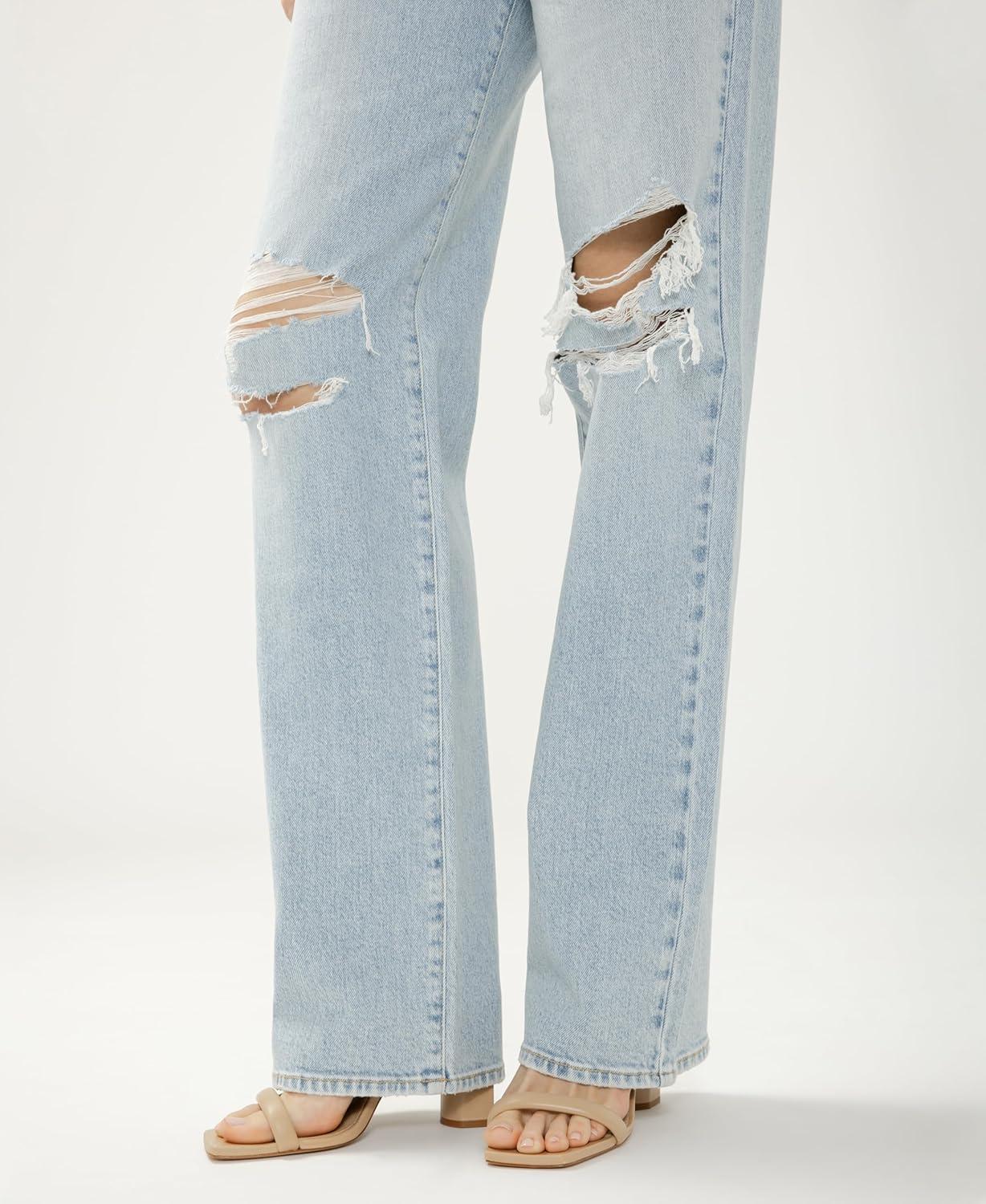 image:imageSilver Jeans Co Womens Loose amp Low Rise Straight Leg JeansBarefoot