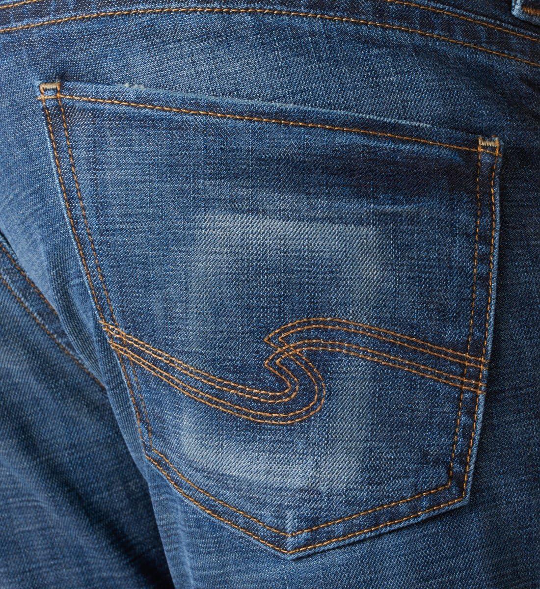 image:imageSilver Jeans Co Mens Allan Slim Fit Straight Leg JeansDark Wash Discontinued