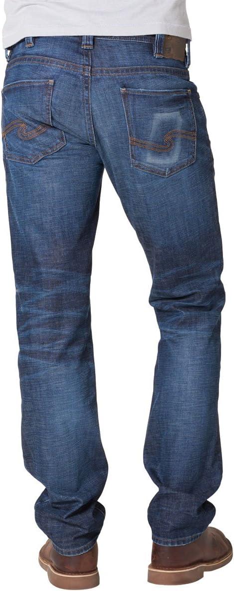 image:imageSilver Jeans Co Mens Allan Slim Fit Straight Leg JeansDark Wash Discontinued
