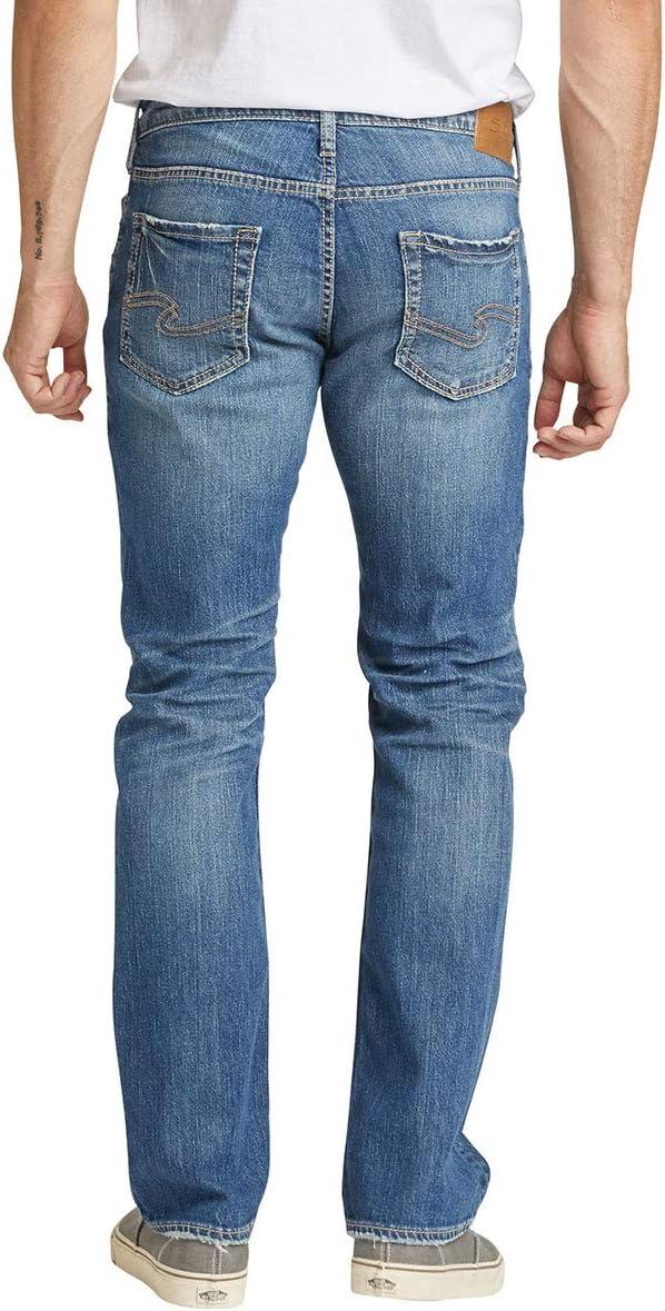 image:imageSilver Jeans Co Mens Allan Slim Fit Straight Leg JeansDark Wash Shade