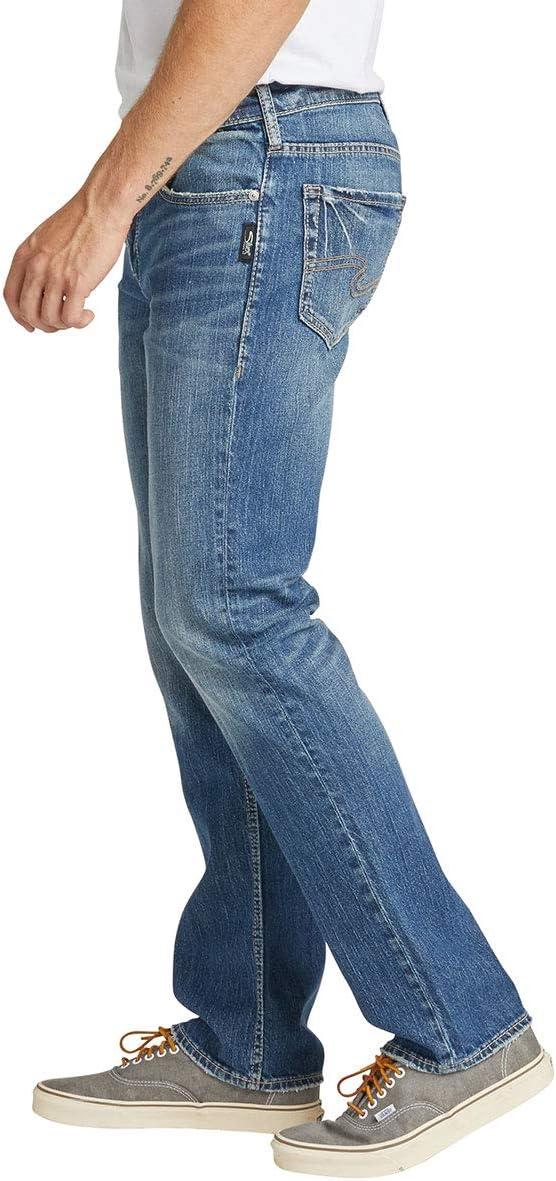 image:imageSilver Jeans Co Mens Allan Slim Fit Straight Leg JeansDark Wash Shade
