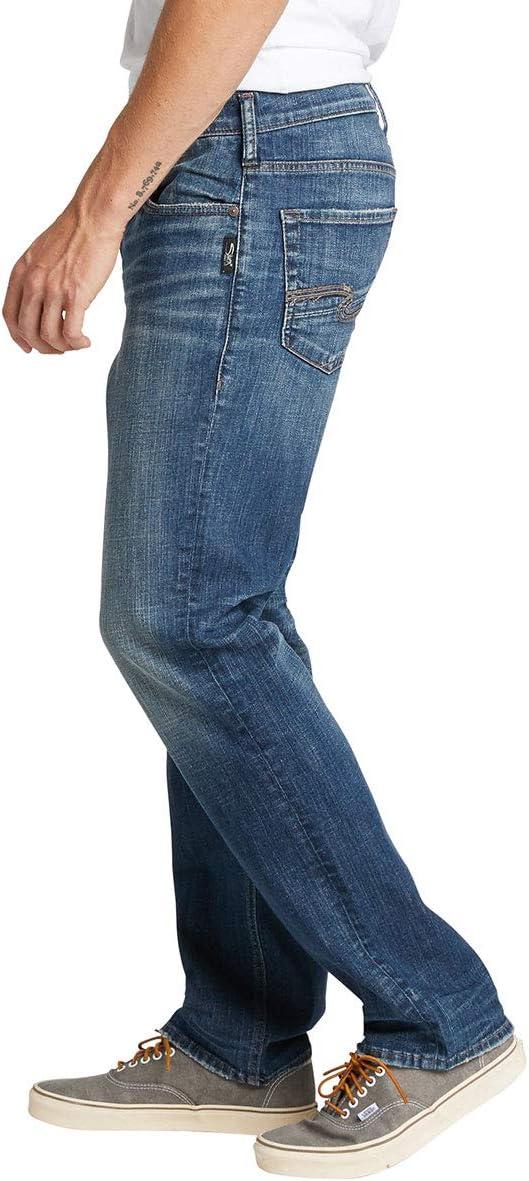 image:imageSilver Jeans Co Mens Allan Slim Fit Straight Leg JeansIndigo Lds389