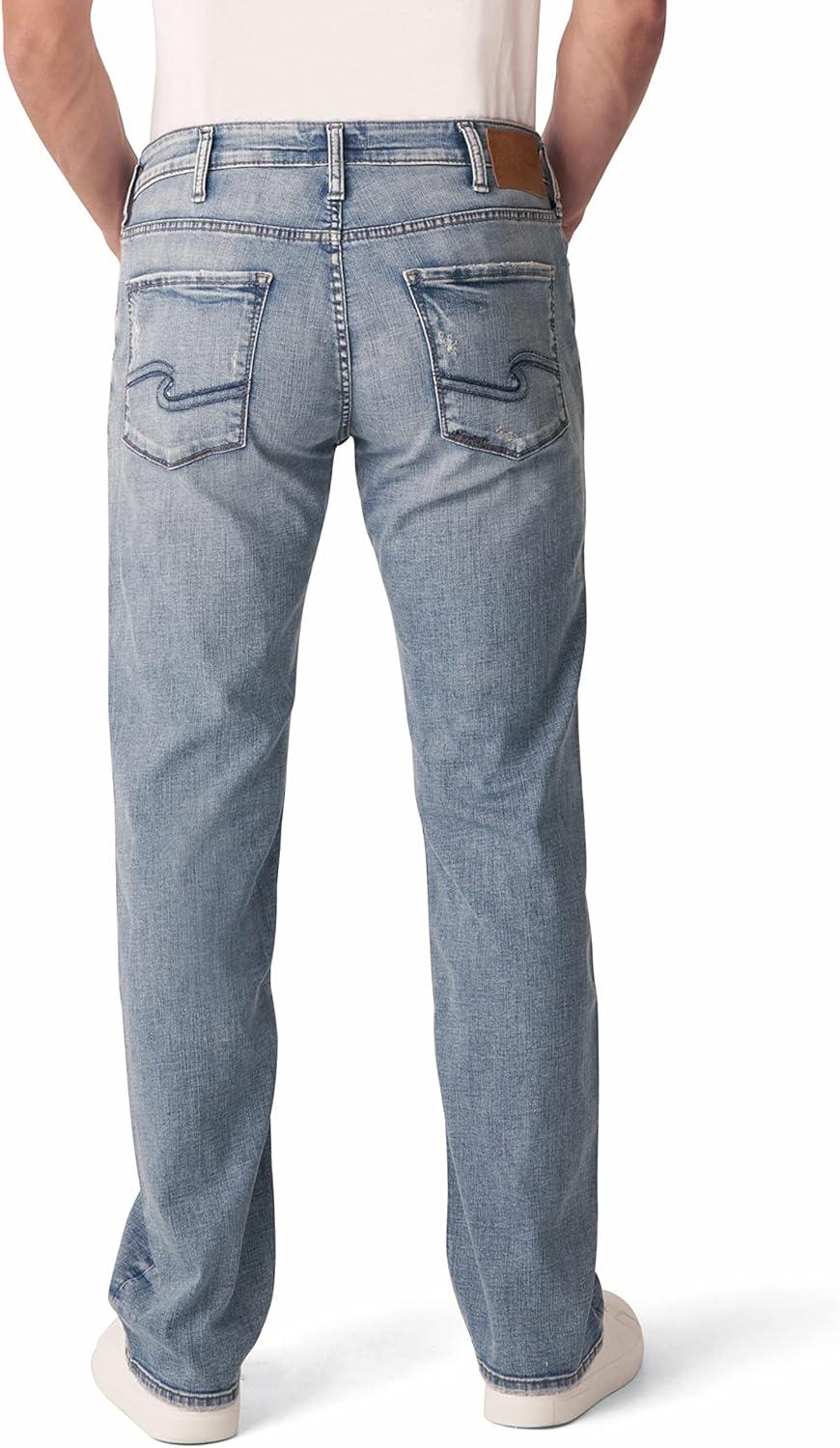 image:imageSilver Jeans Co Mens Allan Slim Fit Straight Leg JeansLight Performance Stretch