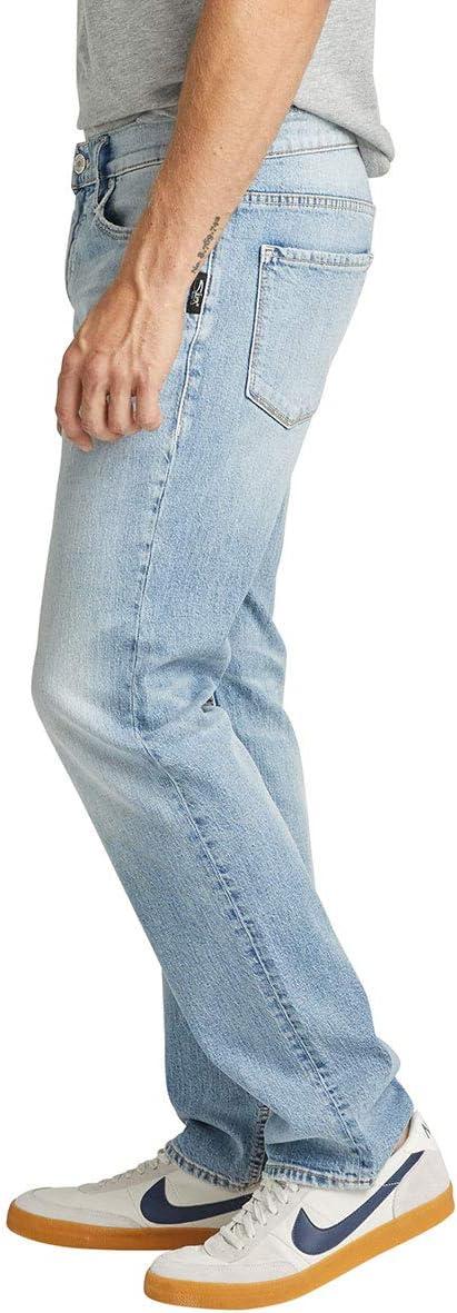 image:imageSilver Jeans Co Mens Allan Slim Fit Straight Leg JeansMedium Light Indigo
