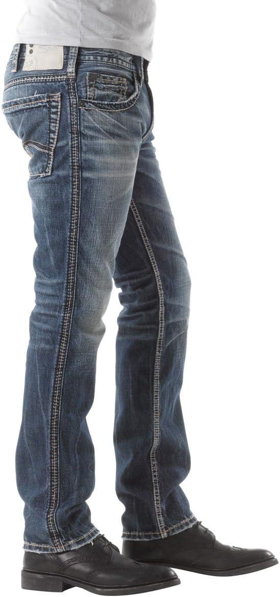 image:imageSilver Jeans Co Mens Allan Slim Fit Straight Leg JeansVintage Sandblast