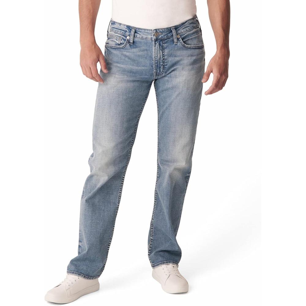 image:imageSilver Jeans Co Mens Allan Slim Fit Straight Leg JeansLight Performance Stretch
