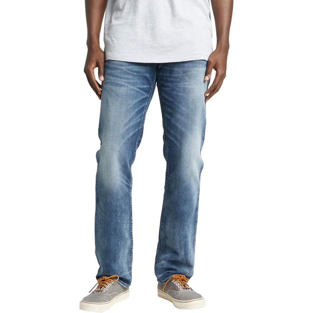 image:imageSilver Jeans Co Mens Allan Slim Fit Straight Leg JeansMarbled Indigo