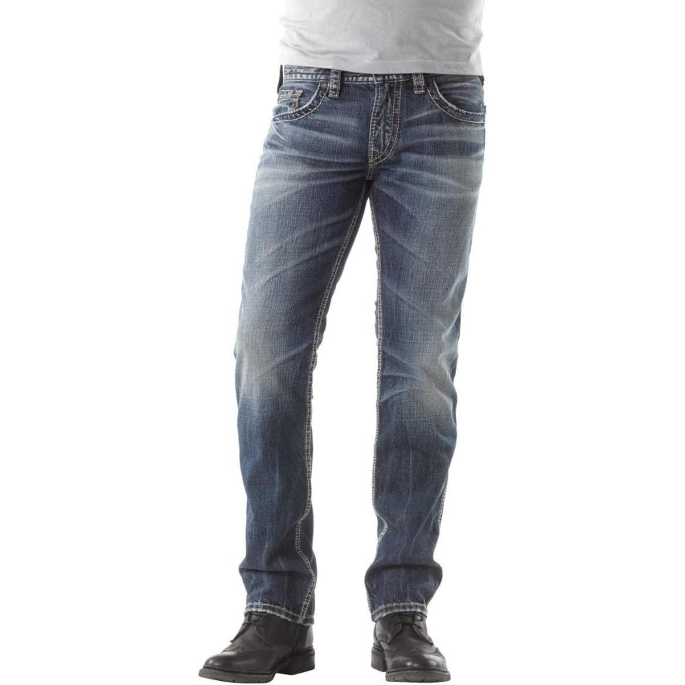 image:imageSilver Jeans Co Mens Allan Slim Fit Straight Leg JeansVintage Sandblast