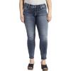image:imageSilver Jeans Co Womens Plus Size Britt Low Rise Skinny JeansMed Wash Ecf306