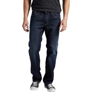 Silver Jeans Co. Men’s Allan Slim Fit Straight Leg Jeans(Dark Wash Ras449)