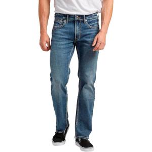 Silver Jeans Co. Men’s Allan Slim Fit Straight Leg Jeans(Dark Wash Sdk306)