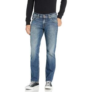 Silver Jeans Co. Men’s Allan Slim Fit Straight Leg Jeans(Medium Sandblast)