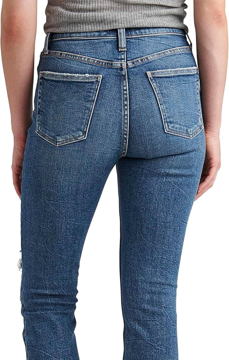 image:imageSilver Jeans Co Womens 90s Boyfriend High Rise Slim Leg Jeans LegacyMed Wash Soc327