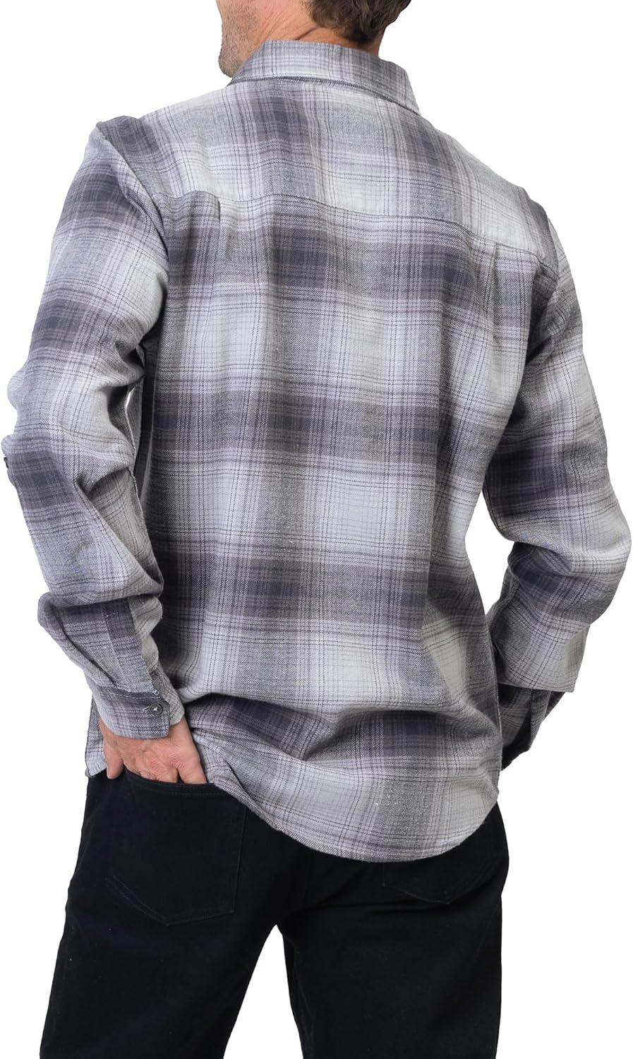 image:imageSilver Jeans Co Mens Plaid Flannel Long Sleeve ShirtGrey