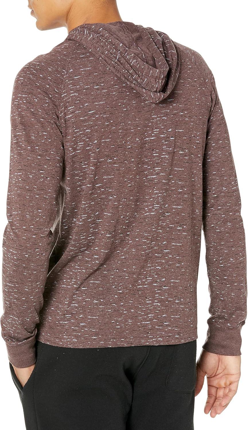image:imageSilver Jeans Co Mens Printed Nep Long Sleeve HoodieBurgundy
