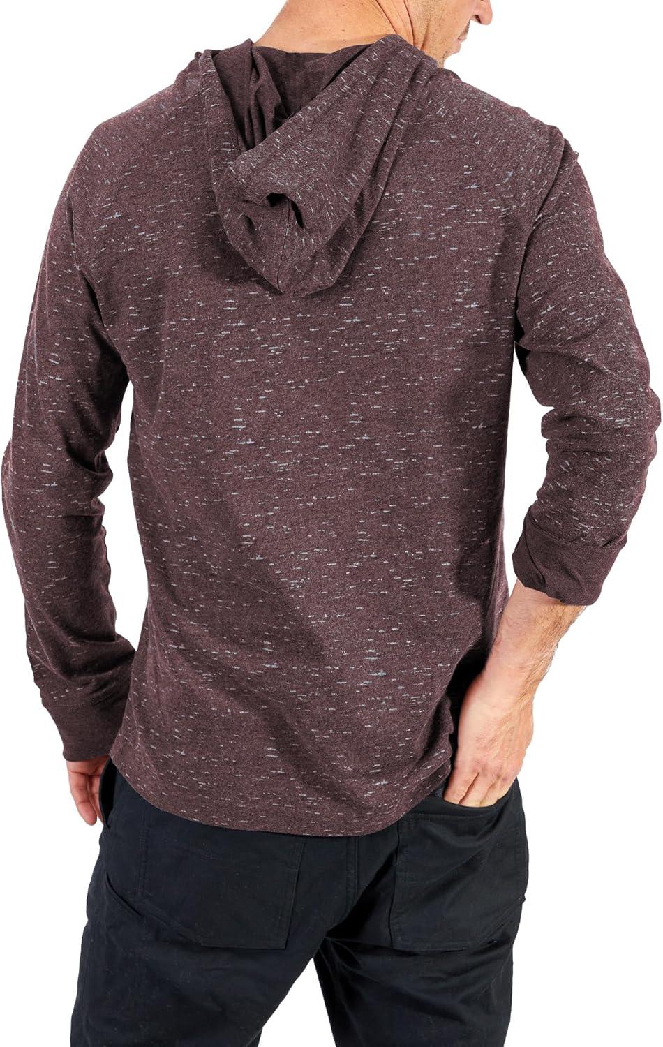 image:imageSilver Jeans Co Mens Printed Nep Long Sleeve HoodieBurgundy