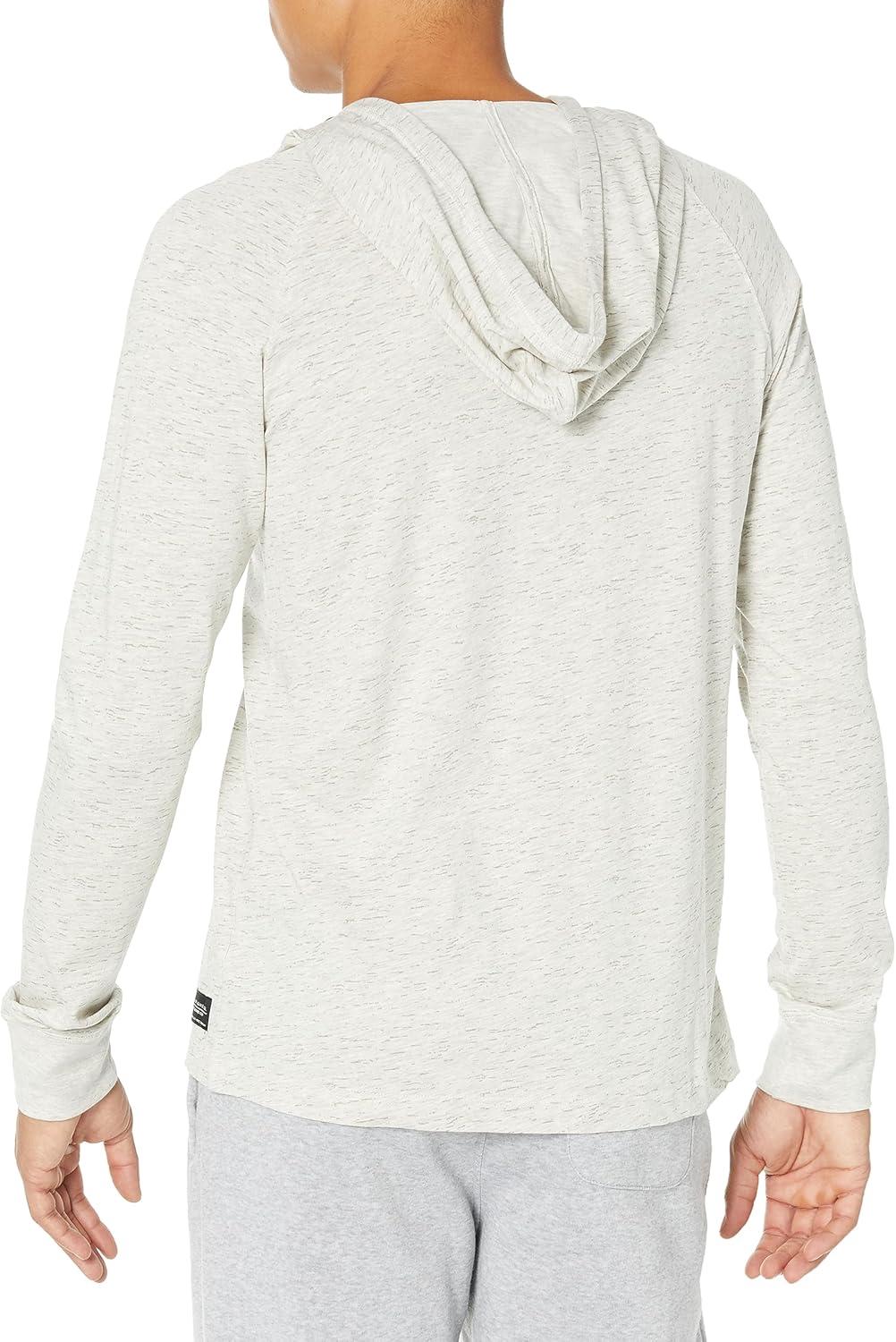 image:imageSilver Jeans Co Mens Printed Nep Long Sleeve HoodieHeather Oatmeal