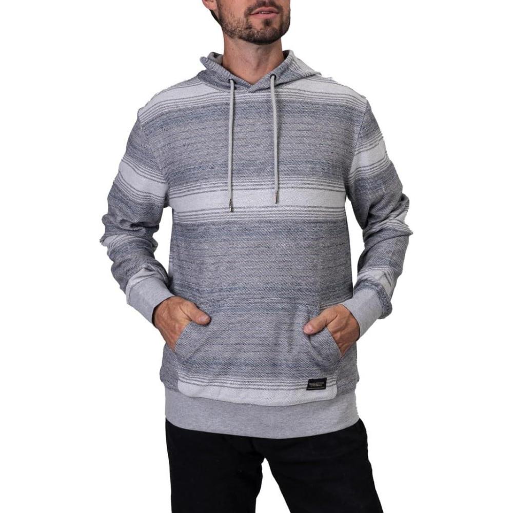 image:imageSilver Jeans Co Mens YD Double Knit Loop French Terry Long Sleeve Hoodie Light Grey XL
