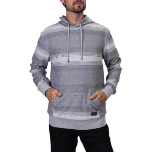 Silver Jeans Co. Mens Y/D Double Knit Loop French Terry Long Sleeve Hoodie, Light Grey, XL