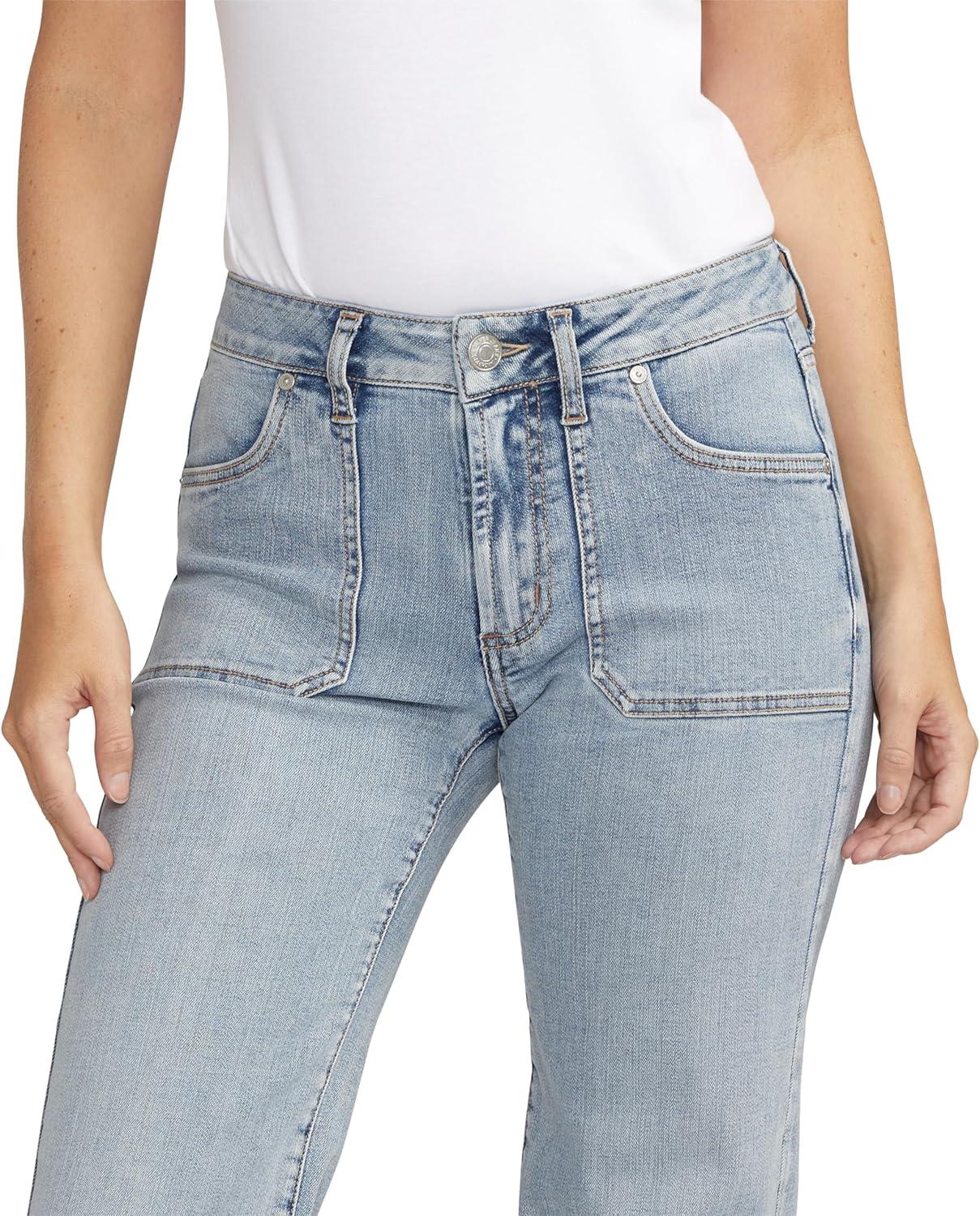 image:imageSilver Jeans Co Womens Suki Mid Rise Curvy Fit Trouser Leg JeansIndigo